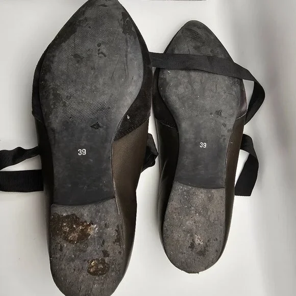 Marwell Black Glitter Oxford‑Style Heels – Size EU 39 (US 8–8.5) - Picture 8 of 8